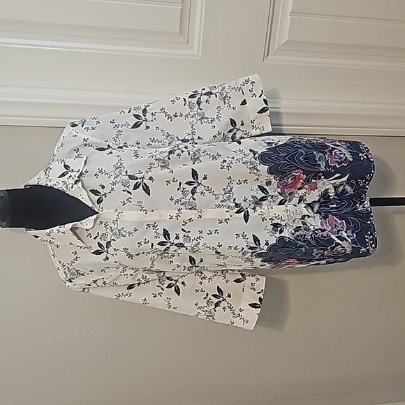 Chico's Blue Print Shirt - Picture 1 of 4